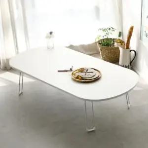 접이식 국산 PET 타원형 소파 거실 테이블 1200