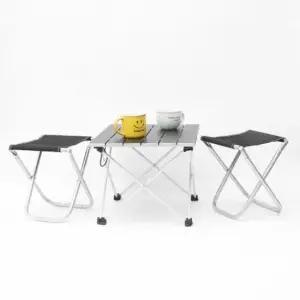캠핑테이블세트 캠핑용 초경량 야외 2인 폴딩 테이블 세트