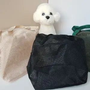 휴대용 메쉬 비치백 여행 정리 파우치 소품 수납 가방 WFLOOYW