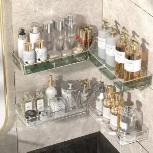 쿨샵 무타공 코너선반 90도 일자 조절가능 욕실선반