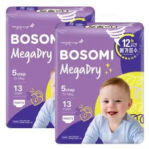 [롯데백화점]깨끗한나라 보솜이 메가드라이 팬티 특대형 13개입x2팩