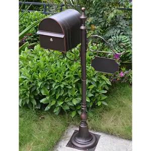 앤틱 인테리어 전원주택 우체통 편지통 스탠드 야외 입구 별장 울타리 담장 철제