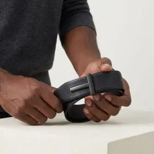 톰포드 26SS 그레인 레더 T 아이콘 벨트 TB178 LCL236L NAA 545188