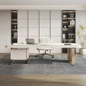 고급 대리석 사무실책상 대표실 의자 데스크 암석판 럭셔리