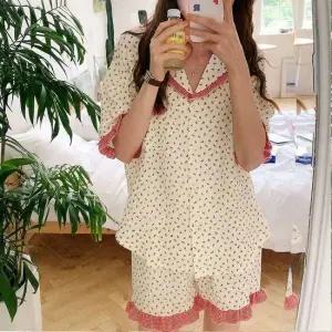 편한 잠옷 여성 여자잠옷 폴리잠옷 홈웨어 꽃무늬 세트 예쁜