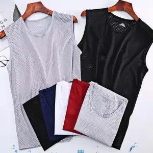 남자 아이스런닝 여름 매쉬 난닝구 메리야스 런닝셔츠