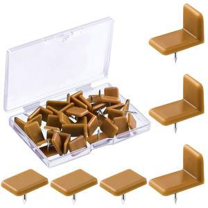 메이스 플라스틱 서랍 글라이드 및 슬라이드 스토퍼, 서랍장 수리용 접이식, 사각형 L자형(30개)