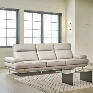 카렌 3.5인 전체 천연가죽 소파