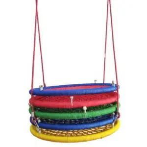 대형 원형 그네 레드 야외 카페 그물망 의자 스윙