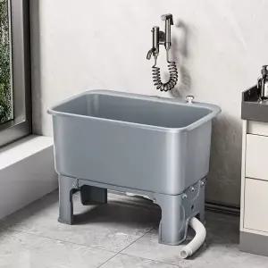 플라스틱 세면대 간이 임시 자취방 건설현장 화장실