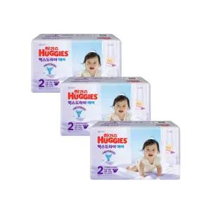 하기스 2026 맥스드라이 에어 밴드형 공용 2단계 50매x3팩