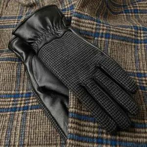 양가죽장갑 체크패턴 양가죽 장갑 예쁜 여성장갑 직장인 데일리
