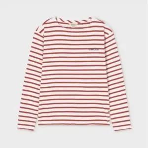 [백화점 정품] 후아유 여성 보트넥 스트라이프 티셔츠 (WHLSG2321F)