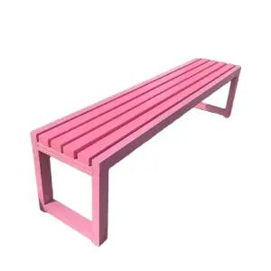 핑크 벤치 등받이 쇼파 의자 현관 포토존 공원 테라스 긴소파 카페