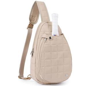 [미국배송] 여성용 클루시 피클볼 백 여성 남성용 퀼트 크로스바디 퍼퍼 여행용 슬링백