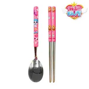 스테인리스 어린이 수저 세트 캐릭터 아동 젓가락 스푼