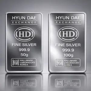 순은 실버바 999.9% 포나인 50g 100g 은테크 은투자 보증서