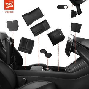 테슬라 뉴 모델 Y 주니퍼 2025 센터 암레스트 숨김 수납함 컵홀더 충전패드 콘솔 정리함 액세서리