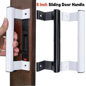 파티오 도어 용 8 인치 유리 당김 핸들 범용 오른쪽/왼쪽 알루미늄 합금 슬라이딩 가구 캐비닛