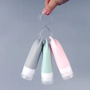 수영장세면세트 휴대용 샴푸통 실리콘공병 90ml 세트