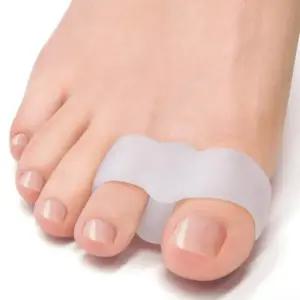 말랑하고 분리기 1쌍 엄지 부드러운 실리콘 발가락