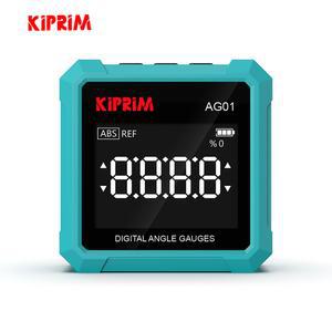Kiprim 디지털 각도계 전자 레벨 박스 각도 눈금자 백라이트 각도기 목재 작업 경사계 도구