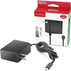 닌텐도 스위치 게임 콘솔 라이트 OLED 및 프로 컨트롤러 스위치독과 호환되는 15V 2.6A AC 어댑터 5피트