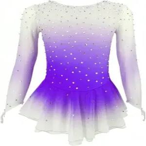 조이캔 걸스 핑크 피겨 스케이팅 드레스 쇼 공연 및 대회 유니폼