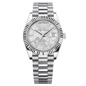 [미국배송] 롤스티미 파가니 디자인 DD40 PD1783 남성용 시계 NH36A 일본 자동 무브먼트 요일/날짜 캘린더 스테인리스 스틸 브레이슬릿 사파이어 크리스탈 럭셔리 시계.