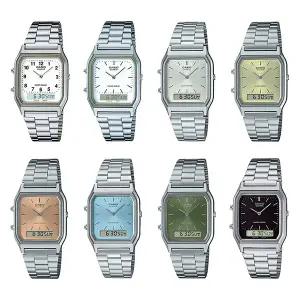 카시오 공용 스퀘어 메탈 손목 시계 8종 택1 AQ-230A