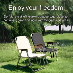 휴대용 캠핑 의자 피크닉 옥스포드 천 해변 낚시 미끄럼 방지 매트가있는 야외 접이식 알루미늄 블랙