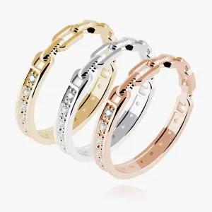 [엘렌쥬얼리]실버 Silver 925 스톤 큐빅 체인 라인 미스 링 은 반지