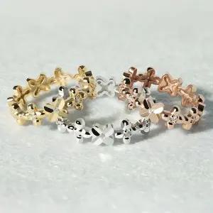 [엘렌쥬얼리]실버 Silver 925 블루밍 플라워 미스 링 은 반지