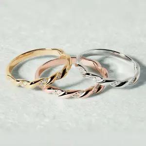 [엘렌쥬얼리]실버 Silver 925 파에톤 라인 큐빅 미스 링 은 반지