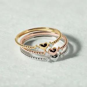 [엘렌쥬얼리]실버 Silver 925 하트 윙스 큐빅 미스 링 은 반지