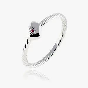 [엘렌쥬얼리]실버 Silver 925 홀리 스타 인 하트 미스 링 은 반지