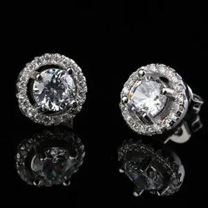 보석 지르콘 큐빅 실버 귀걸이