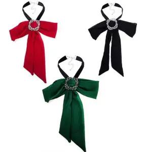 플라워 초커 여성 패션 리본