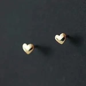 14k gold filled 핫뚜 하트 귀걸이 미니 침형귀걸이