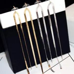 투 라인 패션 롱 귀걸이(투웨이 롱 귀걸이)