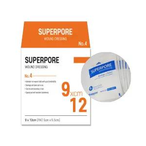 밴드골드 슈퍼포아 드레싱밴드 운드드레싱 NO.4 9cm x 12cm 50매입 반창고 멸균드레싱밴드