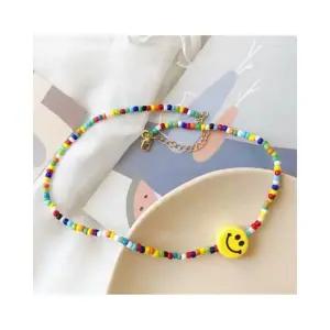 무지개 비즈목걸이