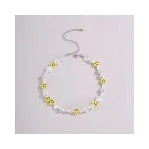 스마일 비즈목걸이