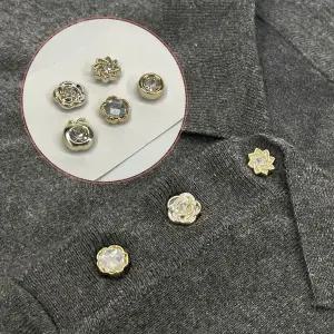 자석 매너 단추 브로치 큐빅 믹스 5종 세트