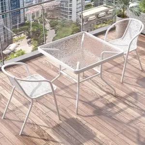 창가 2인 간이 테라스 티테이블 탁자 야외 레저 세트