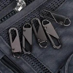 비너형 만능 지퍼고리 손잡이 블랙 5P