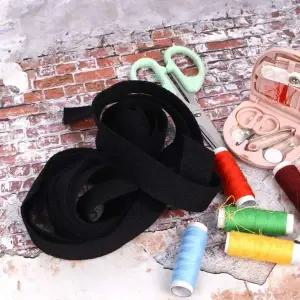 가방끈 부자재 웨이빙끈 블랙 25mm x 5m