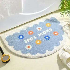 꽃잎 발매트 화장실 주방 인테리어 극세사 발매트