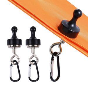 캐노피용 에코셔 자석 후크, 캠핑용 카라비너가 있는 클립 걸이, 헤비 듀티 어스 자석, 크루즈 다기능 텐트 캐노피, 적합한 회전 스냅(소형)