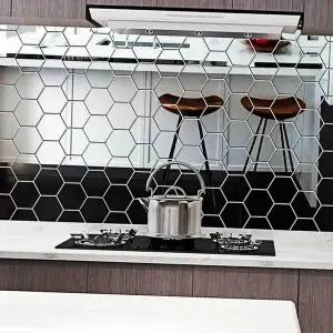 12조각 아크릴 붙이는 거울 육각 중형